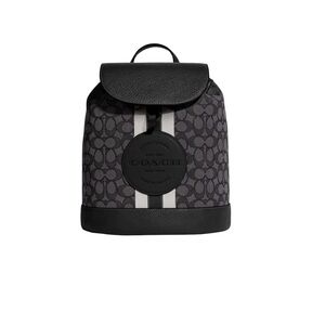 Coach Dempsey Black and Gray Women's Backpack